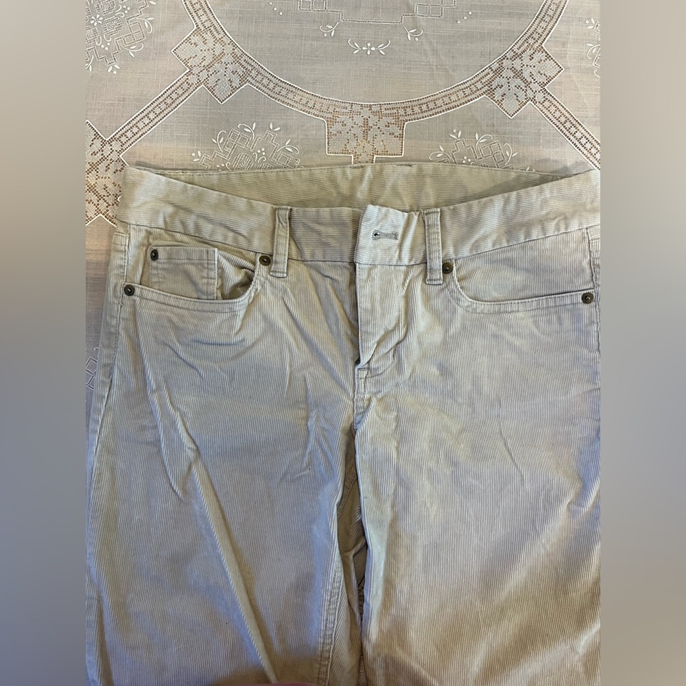 JCrew Khaki Corduroy Pants, Size 29R - Picture 5 of 7
